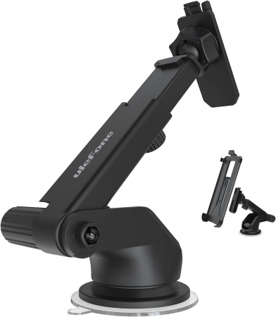 Tartozék - Suport telefon Ulefone Armor Mount, compatibil cu toate telefoanele Ulefone cu carcasa de protectie, Brat telescopic, Rotatie 360°