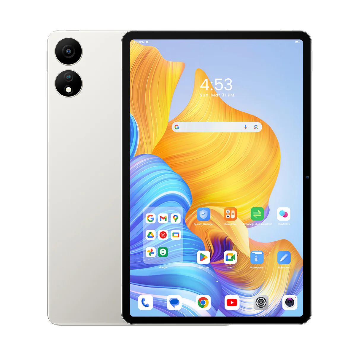 Táblagépek - Tablet Blackview Oscal ELITE1, Ezüst, 4G, 12,1" 2.5K Kijelző, Android 14, 24GB RAM (8GB + 16GB bővíthető), 256GB ROM, Helio G99, 8800mAh, 33W, Stylus Pen, ArcSoft 9.0, Arcazonosító, Dual SIM