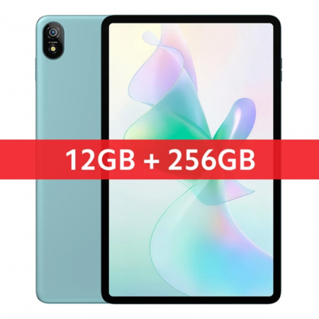 Táblagépek - Tablet Blackview Tab 18 Zöld, 4G, 12 hüvelykes 2.4K FHD+, Android 13, 24GB RAM (12GB + 12GB kibővíthető), 256GB ROM, MTK Helio G99, 16MP, 8800mAh, 33W, Dual SIM
