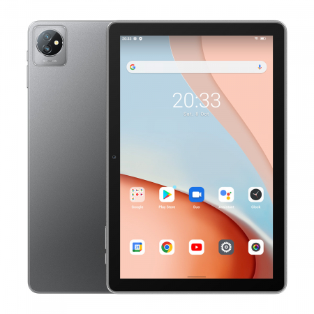 Táblagépek - Tablet Blackview Tab 7 WiFi Szürke, 4G, 10.1" HD+ IPS kijelző, Android 12, 3GB RAM, 64GB ROM, Quad-core Rockchip RK33265, 6580mAh, Dual SIM