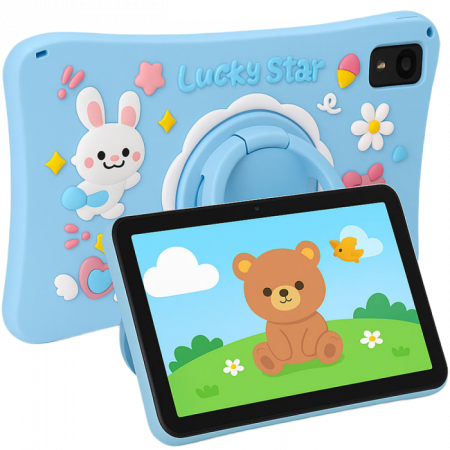 Táblagépek - iHunt Tablet PC 12 Ultra Kids Star Blue 10.1 hüvelykes IPS, Android 14, Octa-Core, 4GB RAM, 256GB, 5G Wi-Fi, Kék