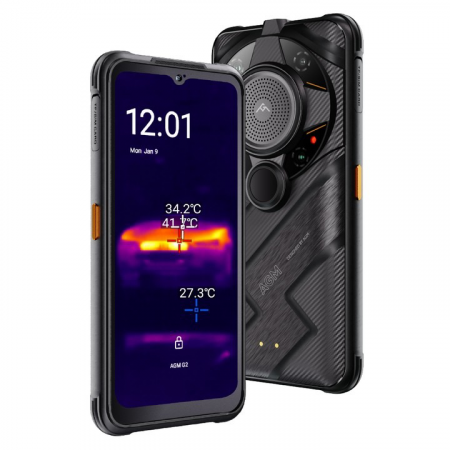 Mobiltelefon AGM G2 Guardian Fekete, hőkamera, 5G, FHD+ 6,58", 12GB RAM, 256GB ROM, Android 12, Qualcomm QCM6490, 7000 mAh, Dual SIM [2]