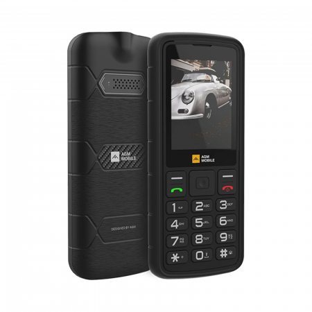 Best Deals - AGM M9 Rugged Mobiltelefon, 4G, 2,4" LCD kijelző, 48MB RAM, 128MB ROM, 1000mAh akkumulátor, IP68/IP69K, 108dB, Zseblámpa, Dual SIM