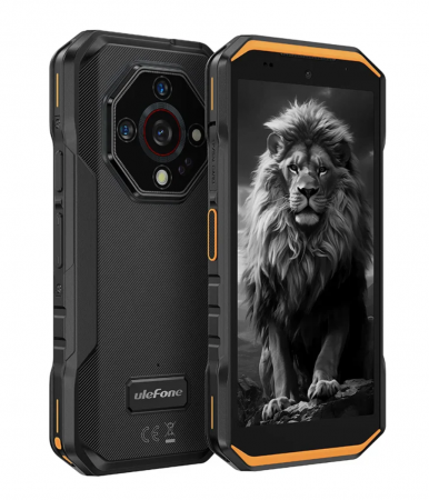 Tartós Telefonok - Ulefone Armor X32 Pro mobiltelefon, Narancssárga, 5G, 5,65" LCD, 16GB RAM (8GB+8GB bővíthető), 256GB ROM, Night Vision, 64MP+16MP, Android 14, Dimensity 6300, WiFi 6, NFC, 5500mAh, 18W, Dual SIM
