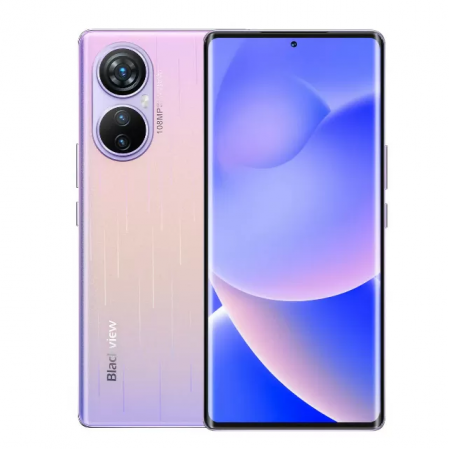 Mobiltelefon Blackview A200 Pro Lila, 4G, 6,67 hüvelykes ívelt kijelző, 24 GB RAM (12GB + 12GB bővíthető), 256 GB ROM, 108MP, Android 13, Helio G99, 5050mAh, Dual SIM [1]