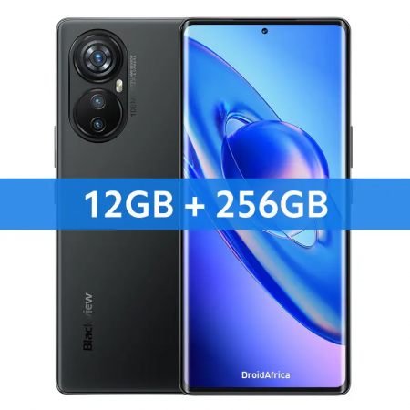 Blackview mobiltelefonok - Mobiltelefon Blackview A200 Pro Fekete, 4G, 6,67 hüvelykes ívelt kijelző, 24 GB RAM (12GB + 12GB bővíthető), 256 GB ROM, 108MP, Android 13, Helio G99, 5050mAh, Dual SIM