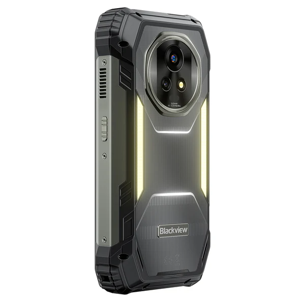 Telefon mobil Blackview Xplore 2 Projector, Fekete, 5G, 6.73" AMOLED, 44GB RAM (12GB+32GB kiterjesztett), 256GB ROM, 50MP, DokeOS 4.2, Dimensity 8300, eSIM, Infravörös, 20000mAh, 120W, Dual SIM [6]