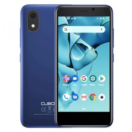 Okostelefonok - CUBOT J10 Kék Mobiltelefon, 3G, 4.0", 1GB RAM, 32GB ROM, Android 11, Unisoc SC9863A QuadCore, Arcfelismerés, 2350mAh, Dupla SIM