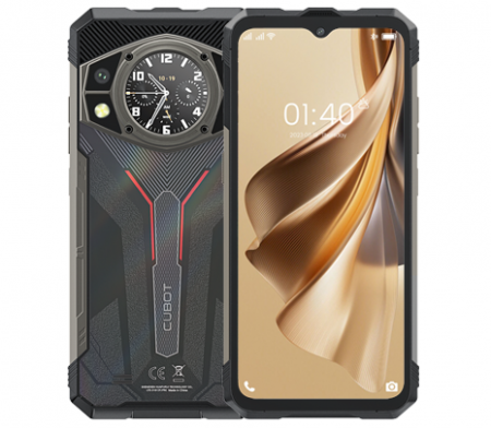 Cubot mobiltelefonok - Mobiltelefon Cubot KingKong AX, fekete, 4G, 6,5" FHD+, 24 GB RAM (12GB + 12GB bővíthető), 256 GB ROM, Android 14, MT6789(G99), 100MP+32MP, NFC, OTG, 5100mAh, Dual SIM