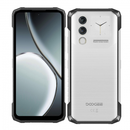 Doogee mobiltelefonok - Mobiltelefon Doogee Blade 10 Max, Ezüst, 4G, 6.56" HD+ 90Hz, 20GB RAM (8GB + 12GB bővíthető), 256GB ROM, 50MP, Spreadtrum T606, Android 14, 10300mAh, Arcazonosítás, NFC, Dual SIM