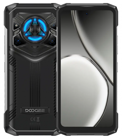 Mobiltelefon Doogee Blade 20 Play Ezüst, 5G, 6,6" HD+ IPS, 125dB hangszóró, 50MP+20MP Nightvision+16MP, 32GB RAM (8GB + 24GB bővíthető), 256GB ROM, Android 15, Dimensity 7050, 10300mAh, 33W, Dual SIM