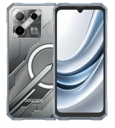 Doogee mobiltelefonok - Mobiltelefon Doogee Blade GT Pro, Ezüst, 5G, 6.72" FHD+ IPS LCD 120Hz kijelző, 100MP AI kamera, 32GB RAM (12GB + 20GB bővíthető), 512GB ROM, Android 14, Dimensity 7025, 5800mAh, 18W, Dual SIM