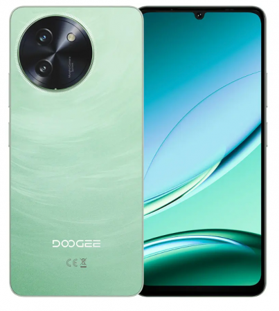 Doogee mobiltelefonok - Mobiltelefon Doogee Note 59 Pro, Zöld, 5G, 6.75" HD+ IPS 120Hz, 32GB RAM (8GB + 24GB bővíthető), 256GB, Android 15, Unisoc T8200, 16MP+8MP, 6250mAh, NFC, Dual SIM