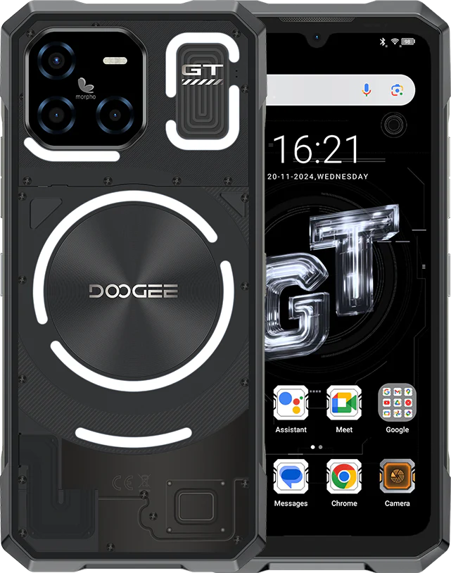 Doogee mobiltelefonok - Mobiltelefon Doogee Blade GT Ultra Fekete, 5G, 6,72" IPS LCD 120Hz, 100MP AI Kamera, 36GB RAM (16GB+20GB bővíthető), 512GB ROM, Android 14, Mediatek Dimensity 7300, 5500mAh, 33W, Dual SIM