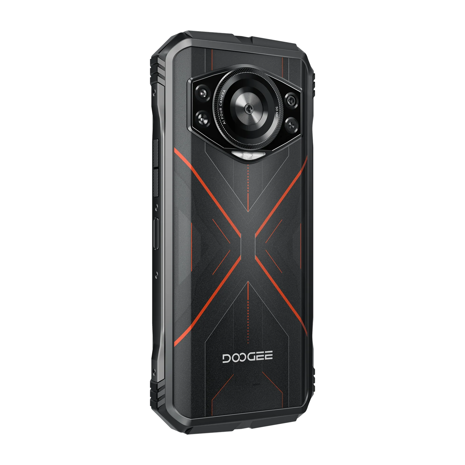 Mobiltelefon Doogee S Cyber, Piros, 4G, 6,58" FHD+ 90Hz, 20GB RAM (8GB + 12GB bővíthető), 256GB ROM, 50MP Kamera, Spreadtrum T606 Nyolcmagos, Android 14, 10800mAh, NFC, Dual SIM [2]