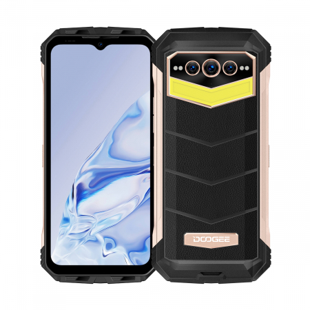 Doogee mobiltelefonok - Telefon mobil Doogee S100 Pro Gold, 4G, IPS 6.58" FHD+, 12 GB+8GB RAM, 256GB ROM, Android 12, Helio G99, 22000mAh, NFC, Dual SIM