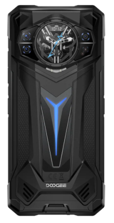 Doogee S200 Ultra Mobiltelefon, Fekete, 5G, 6.72" IPS FHD+, 1.32" AMOLED hátsó kijelző, 48GB RAM (12GB+36GB bővíthető), 1TB ROM, 100MP, Android 15, Dimensity 7400, 11000mAh, 66W, Dual SIM [2]