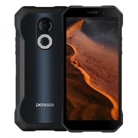 Doogee mobiltelefonok - Doogee S61 Mobiltelefon, AG Frost, 4G, IPS 6.0", Levehető hátlap, 6 GB RAM, 64 GB ROM, Android 12, Helio G35, 5180 mAh, Dual SIM
