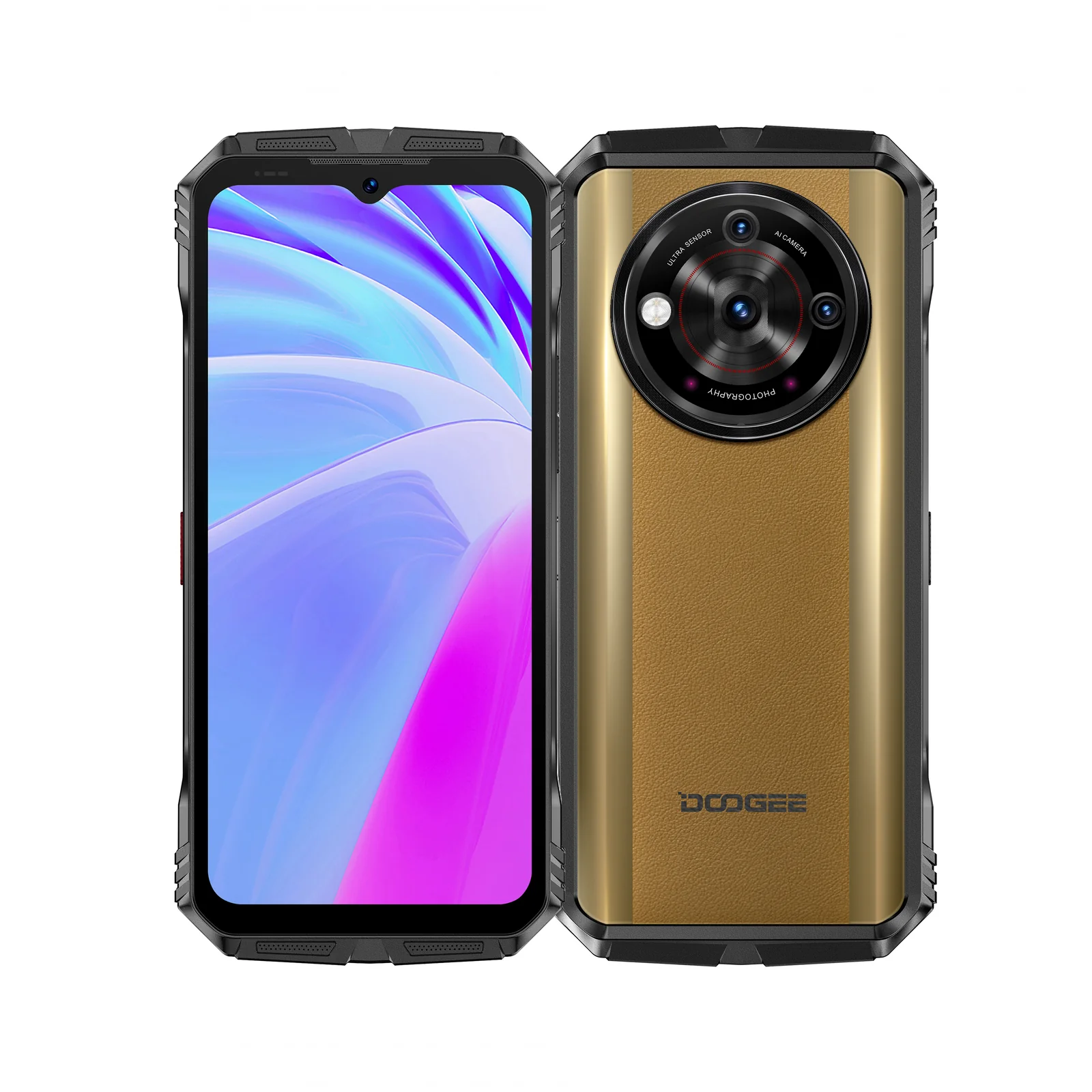 Doogee mobiltelefonok - Doogee V30 Pro Mobiltelefon, Bronz, 5G, 6,58" FHD, 32 GB RAM (12 GB + 20 GB bővíthető), 512 GB ROM, 200 MP, Android 13, Wi-Fi 6, OTG, NFC, 10800 mAh, Dual 5G SIM