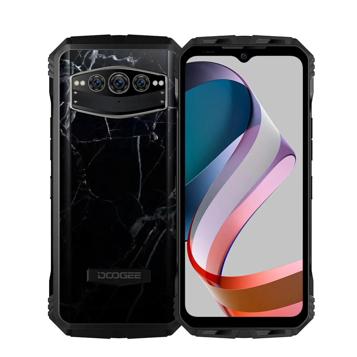 Doogee mobiltelefonok - Mobiltelefon Doogee V30T Marble 5G, 6,58" IPS FHD+ Kijelző, 20GB RAM (12GB + 8GB bővíthető), 256GB ROM, Android 12, Octa-Core, 10800mAh, NFC, Dual SIM