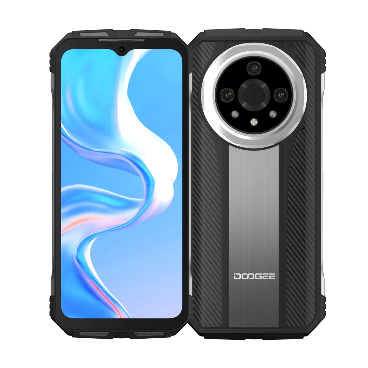 Doogee mobiltelefonok - Telefon mobil Doogee V31GT Silver 5G, IPS 6.58" FHD+, Camera Termica, 12+GB RAM, 256GB ROM, Android 13, Octa Core, 10800mAh, NFC, Dual SIM