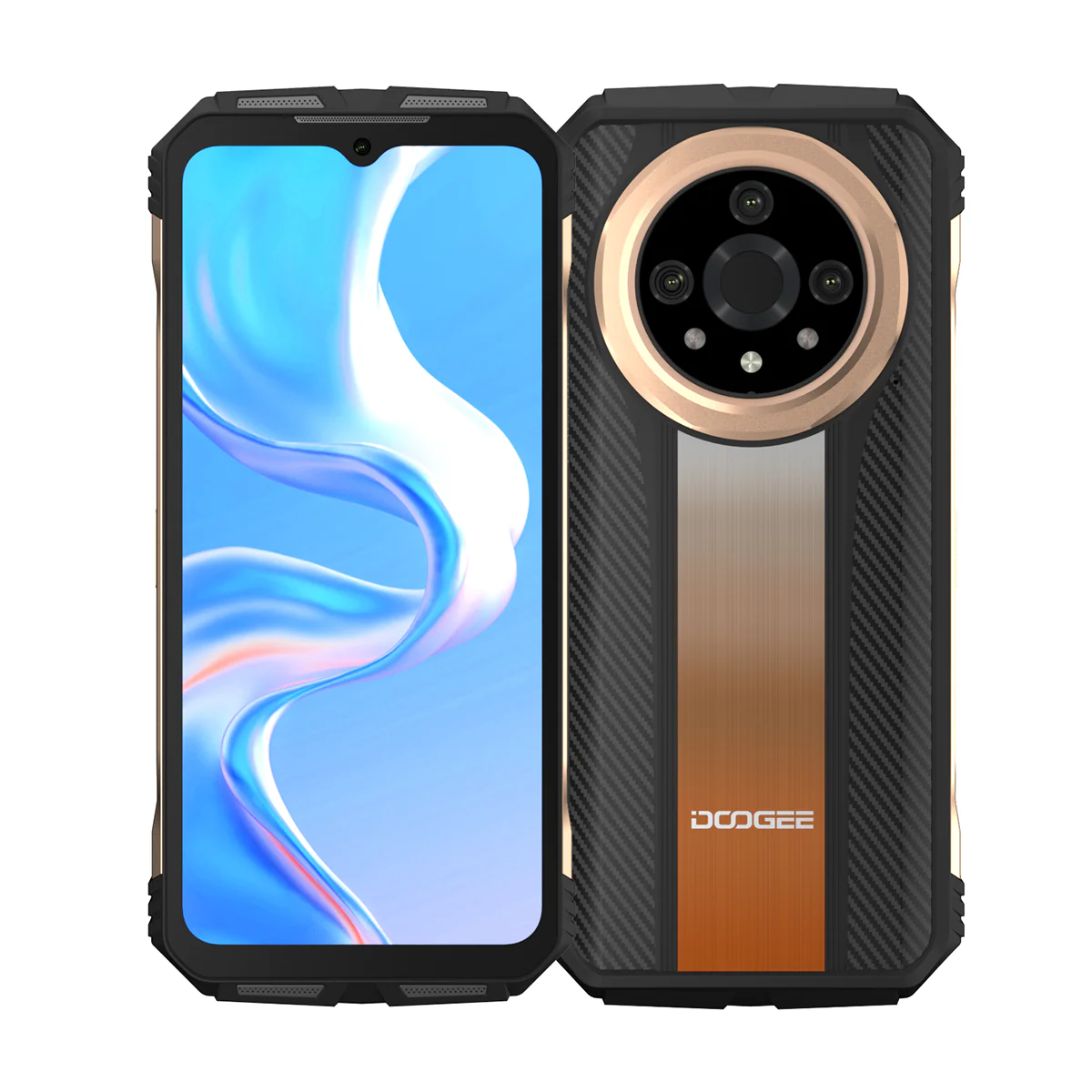 Doogee mobiltelefonok - Telefon mobil Doogee V31GT Gold 5G, IPS 6.58" FHD+, Camera Termica,12+8GB RAM, 256GB ROM, Android 13, Octa Core, 10800mAh, NFC, Dual SIM
