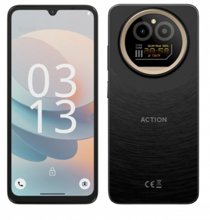 Best Deals - Mobiltelefon F150 Action A5 Pro Fekete,4G, 6.88" HD+, 8GB RAM (3GB + 5GB bővíthető), 256GB ROM, Android 15 Go, Octa-Core, Face ID 16MP kamera,  5100mAh, Dual SIM