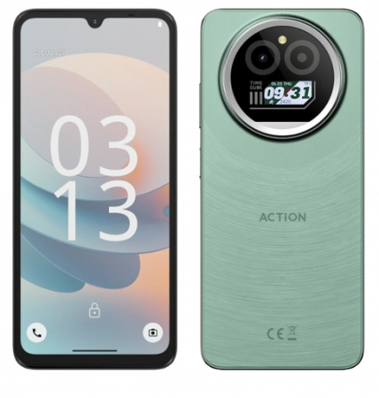 Best Deals - Mobiltelefon F150 Action A5 Pro Zöld, 4G, 6.88" HD+, 8GB RAM (3GB + 5GB bővíthető), 256GB ROM, Android 15 Go, Octa-Core, Face ID 16MP kamera,  5100mAh, Dual SIM