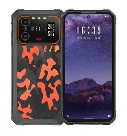 F150 mobiltelefonok - F150 B2 Fekete mobiltelefon, 4G, 6,5" FHD+ kijelző, Másodlagos kijelző, 12GB RAM (6GB + 6GB bővíthető), 256GB, 48MPX kamera, Android 13, UMS9230 processzor, NFC, IP68, 10000mAh akkumulátor, Dual SIM