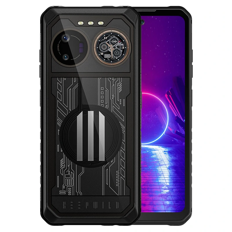 F150 mobiltelefonok - Mobiltelefon 150 B2 Ultra Black, 200MP, 4G, 6,78" FHD+, 120Hz, Másodlagos kijelző, 24GB RAM (12GB + 12GB bővíthető), 256GB ROM, Helio G99, 15000mAh, Dual SIM