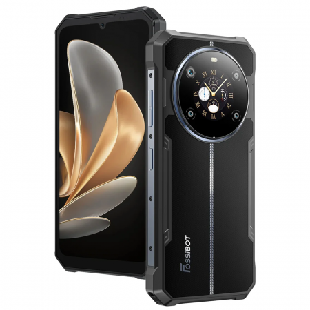 Fossibot mobiltelefonok - FOSSiBOT F109 5G Mobiltelefon, Kettős Kijelző, 6.745” HD+ IPS 1.32", 24GB RAM (8GB + 16GB bővíthető), 256GB ROM, 50MP+5MP+16MP, Android 14, MTK Dimensity 6300+ Nyolcmagos, 10600mAh, 18W, Dual SIM