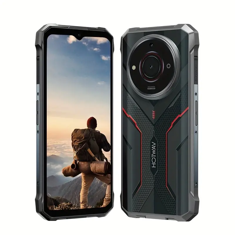 HOTWAV mobiltelefonok - Mobiltelefon HOTWAV T7S Fekete, 4G, 6.52" HD+, 8GB RAM (4GB + 4GB bővíthető), 128GB ROM, Android 13, MT8788, 6280mAh, 20W, Face ID, Dual SIM