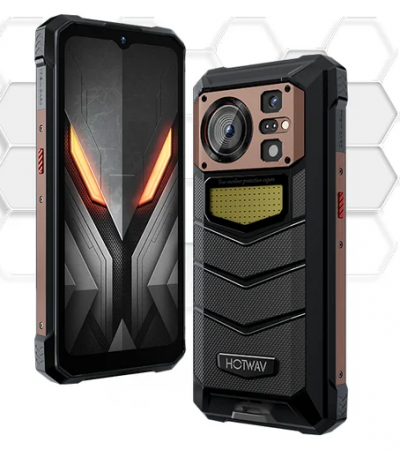 HOTWAV mobiltelefonok - Mobiltelefon HOTWAV W11 Arany, 4G, 6,6'' FHD+, 12GB RAM (6GB + 6GB bővíthető), 256GB ROM, Android 13, MT8788 Octa-Core, 280LM zseblámpa, 24MP éjjellátó, 20800mAh, 33W, ujjlenyomat-olvasó, NFC, Dual SIM