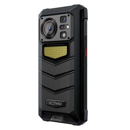 Mobiltelefon HOTWAV W11 Fekete, 4G, 6,6'' FHD+, 12GB RAM (6GB + 6GB bővíthető), 256GB ROM, Android 13, MT8788 Octa-Core, 280LM zseblámpa, 24MP éjjellátó, 20800mAh, 33W, ujjlenyomat-olvasó, NFC, Dual SI [3]