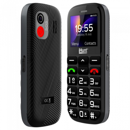 iHunt Senior Comfort Mobiltelefon, 1.77" kijelző, Dual SIM, GSM, USB Type-C, Bluetooth, Kamera, Zsebl [7]
