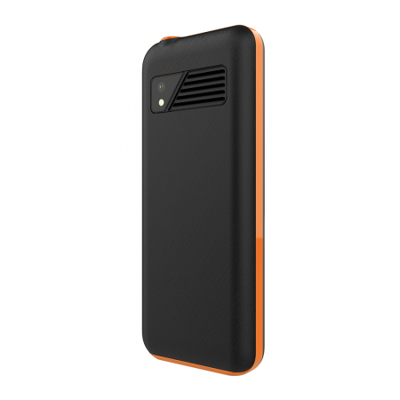 iSEN F23 Mobiltelefon, Fekete/Narancs, 4G, 2.4" Kijelző, 48MB RAM, 128MB ROM, FM Rádió, BT, 8W Kamera, Dual SIM Hybrid, 1800mAh Akkumulátor [5]