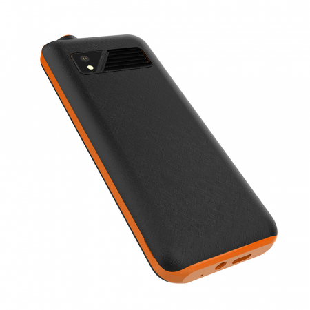 iSEN F23 Mobiltelefon, Fekete/Narancs, 4G, 2.4" Kijelző, 48MB RAM, 128MB ROM, FM Rádió, BT, 8W Kamera, Dual SIM Hybrid, 1800mAh Akkumulátor [8]