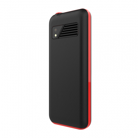 iSEN F23 Mobiltelefon, Fekete/Piros, 4G, 2.4" Kijelző, 48MB RAM, 128MB ROM, FM Rádió, BT, 8W Kamera, Dual SIM Hybrid, 1800mAh Akkumulátor [5]