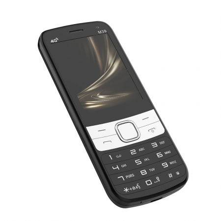 Mobiltelefon iSEN M39, fekete, 4G, 2,8" érintőképernyő, 2 GB RAM, 16 GB ROM, TF kártya, 2 MP + 2 MP kamera, Android 12, 2500 mAh akkumulátor, Dual SIM [7]