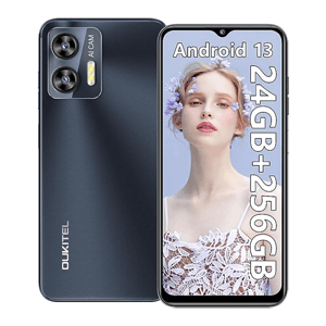 Mobiltelefon - Oukitel C35 mobiltelefon Fekete, 4G, IPS 6,56" HD+, 24 GB RAM (12 GB + 12 GB bővíthető), 256 GB ROM, Android 13, T616 Octa magos processzor, 5150mAh, OTG, Dual SIM