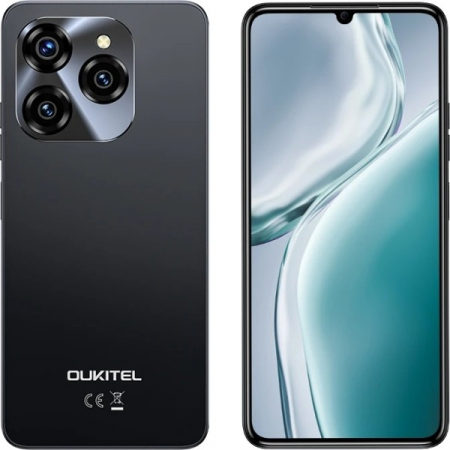 OUKITEL C50 mobiltelefon, 5G, 6,8” HD+, 24GB RAM(8GB + 16GB bővíthető), 128GB ROM, 50MP, Android 14, MTK Dimensity 6100+, 5150mAh, Dual SIM, Gray