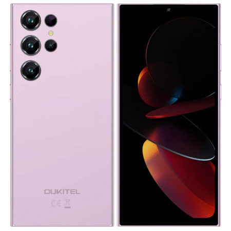 Telefon Gyártók - Mobiltelefon Oukitel C61, Rózsaszín, 4G, 6.88" HD+ In‑Cell IPS, 16GB RAM (4GB+12GB Bővíthető), 128GB ROM, 13MP, Android 15, Unisoc Tiger T606, NFC, OTG, 5150mAh, 10W, Dual SIM