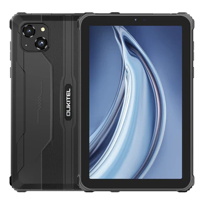 Best Deals - Tablet OUKITEL RT3 PRO, Fekete, 4G, 8'' HD Kijelző, Android 14, 16GB RAM (4+12GB RAM bővíthető), 128GB ROM, 16MP + 8MP, 5150mAh, Dual SIM