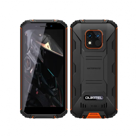 Tartós Telefonok - Telefon mobil Oukitel WP18 Pro Orange, 4G, 5.93" TFT HD+, 4GB RAM, 64GB ROM, Android 12, Helio P22 OctaCore, IP68, 12500mAh, Dual SIM