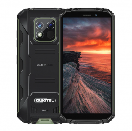 Tartós Telefonok - Telefon mobil Oukitel WP18 Pro Verde, 4G, 5.93" TFT HD+, 4GB RAM, 64GB ROM, Android 12, Helio P22 Octa Core, IP68, 12500mAh, Dual SIM