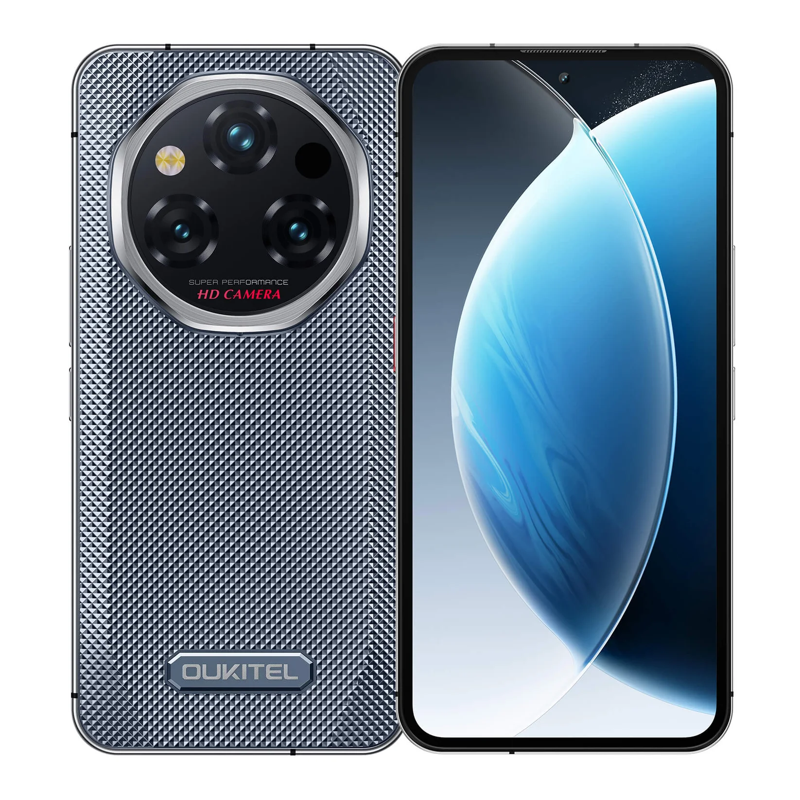 5G Okostelefonok - Mobiltelefon Oukitel WP210, Szürke, 5G, 6.7" FHD+ AMOLED, 36GB RAM (12GB + 24GB Bővíthető), 512GB, 108MP, Android 15, Dimensity 8200, NFC, Fordított Töltés, 8800mAh, 45W, Dual SIM