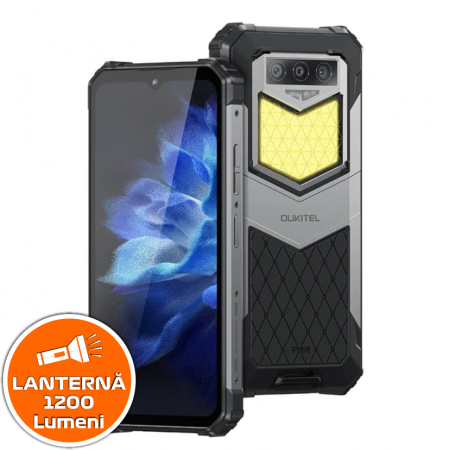 Mobiltelefon - Telefon mobil Oukitel WP26, 4G, 6.58" FHD+, 8GB + 5GB RAM, 256GB ROM, Android 13, 48MP+ 20MP Night Camera, MTK, 10600mAh, NFC, OTG, Dual SIM