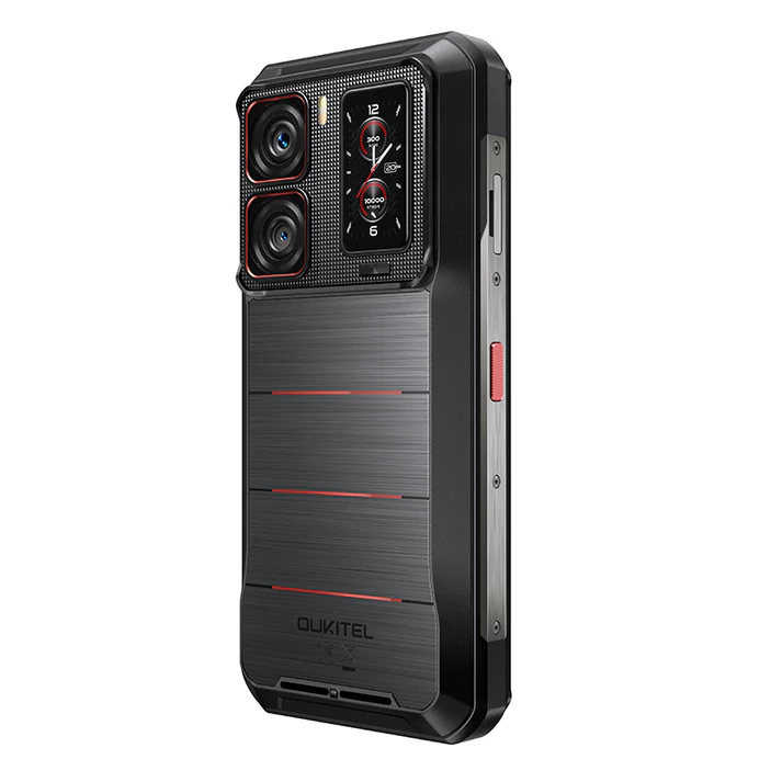 Mobiltelefon Oukitel WP300, Fekete, 5G, 6.78" FHD+ LCD, 120Hz, Moduláris Okosóra és Lámpa, 36GB RAM(12GB+24GB bővíthető), 512GB ROM, Android 15, Dimensity 7050, 108MP+32MP, 16000mAh, 45W, Dual SIM [1]