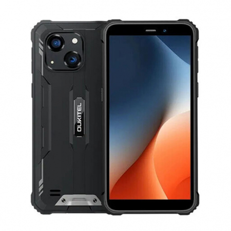 Tartós Telefonok - Oukitel WP32 Pro Mobiltelefon Fekete, 4G, 6.0" HD, 24GB RAM (6GB + 18GB bővíthető), 256GB ROM, 20MP+5MP, Android 14, Unisoc T606, NFC, 6300mAh, Dual SIM