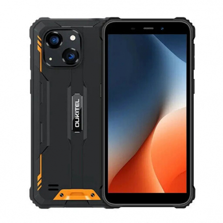 Tartós Telefonok - Oukitel WP32 Pro Mobiltelefon Narancssárga, 4G, 6.0" HD, 24GB RAM (6GB + 18GB bővíthető), 256GB ROM, 20MP+5MP, Android 14, Unisoc T606, NFC, 6300mAh, Dual SIM